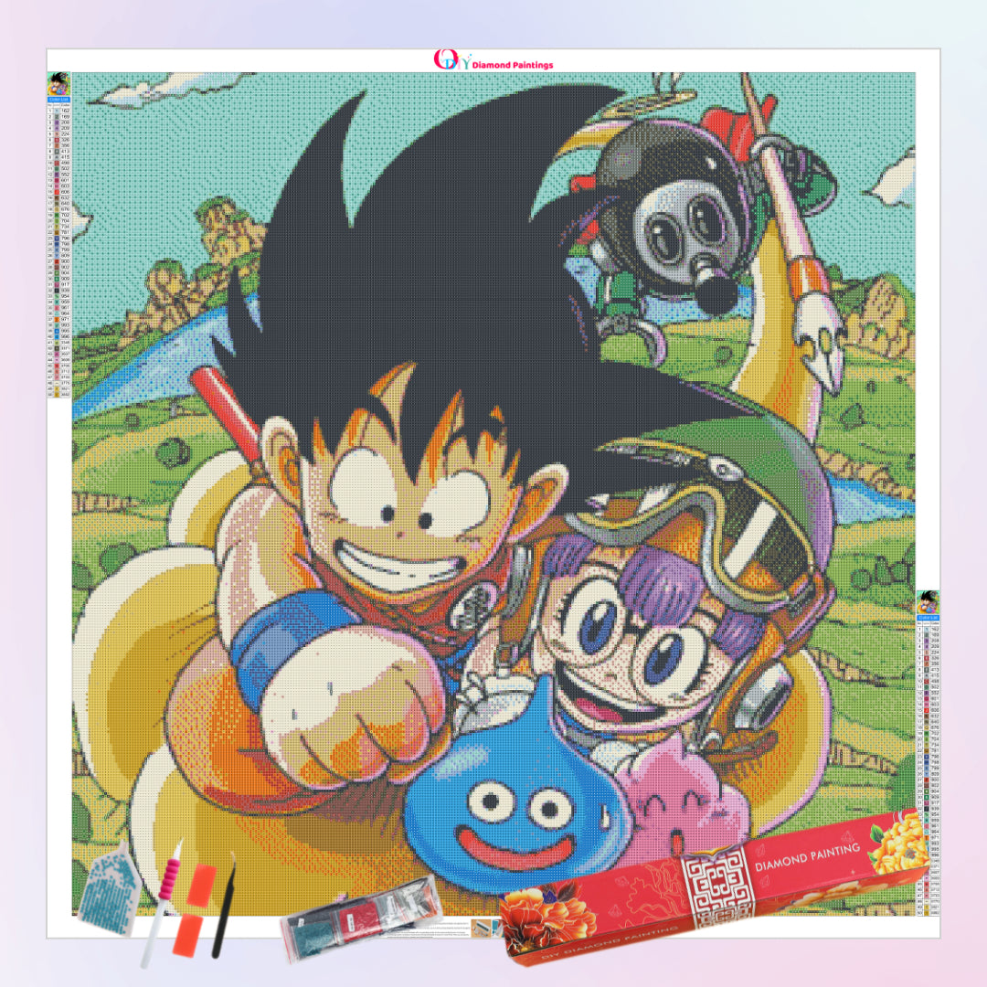 goku-and-arale-diamond-painting-art-kit