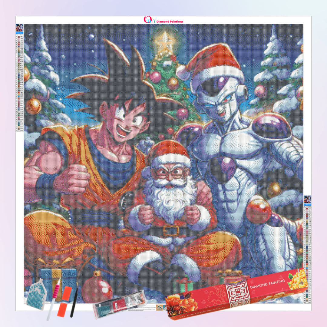 goku-frieza-santa-merry-christmas-diamond-painting-art-kit