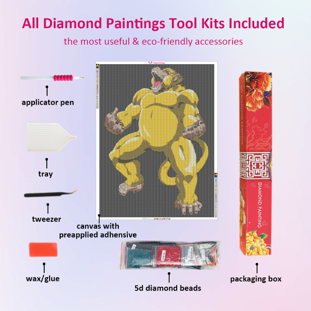 goku-golden-ozaru-diamond-painting-art-kit