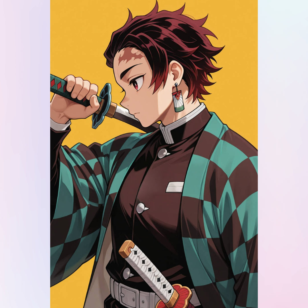 great-kamado-tanjiro-diamond-painting-art-kit