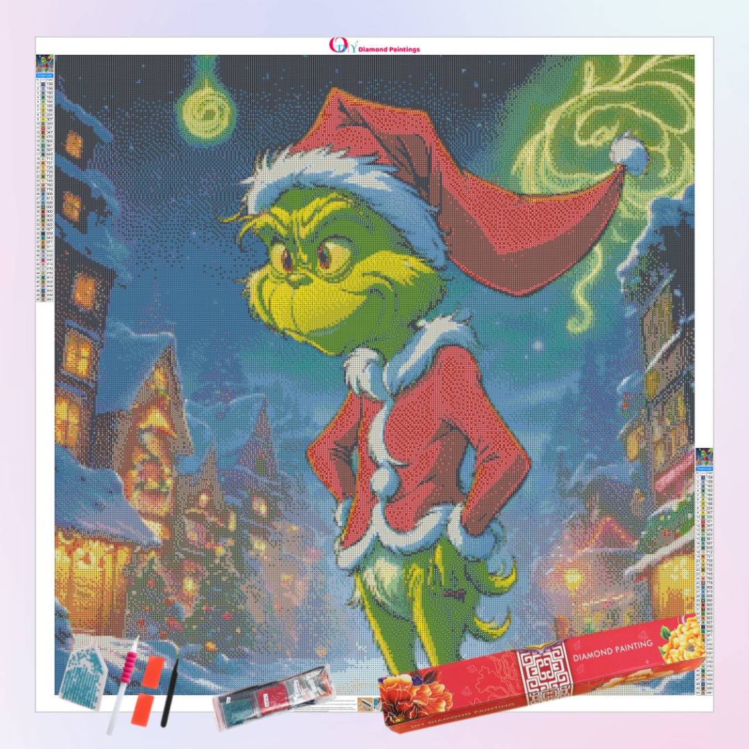 grinch-thinking-to-steal-the-christmas-diamond-painting-art-kit