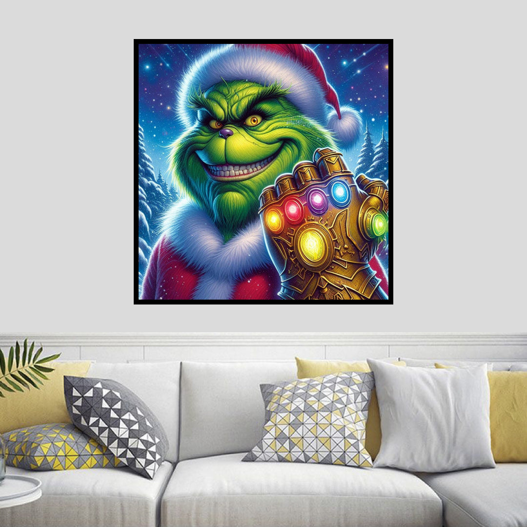 grinch-with-the-infinity-gauntlet-diamond-painting-art-kit