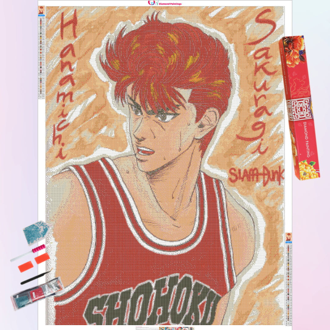 handsome-sakuragi-slam-dunk-diamond-painting-art-kit