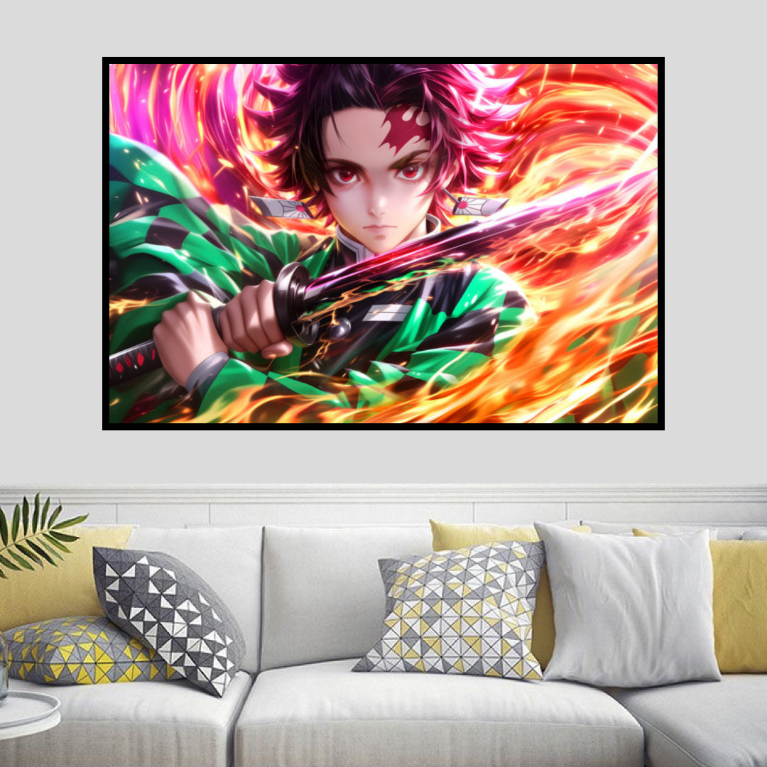 handsome-tanjiro-diamond-painting-art-kit