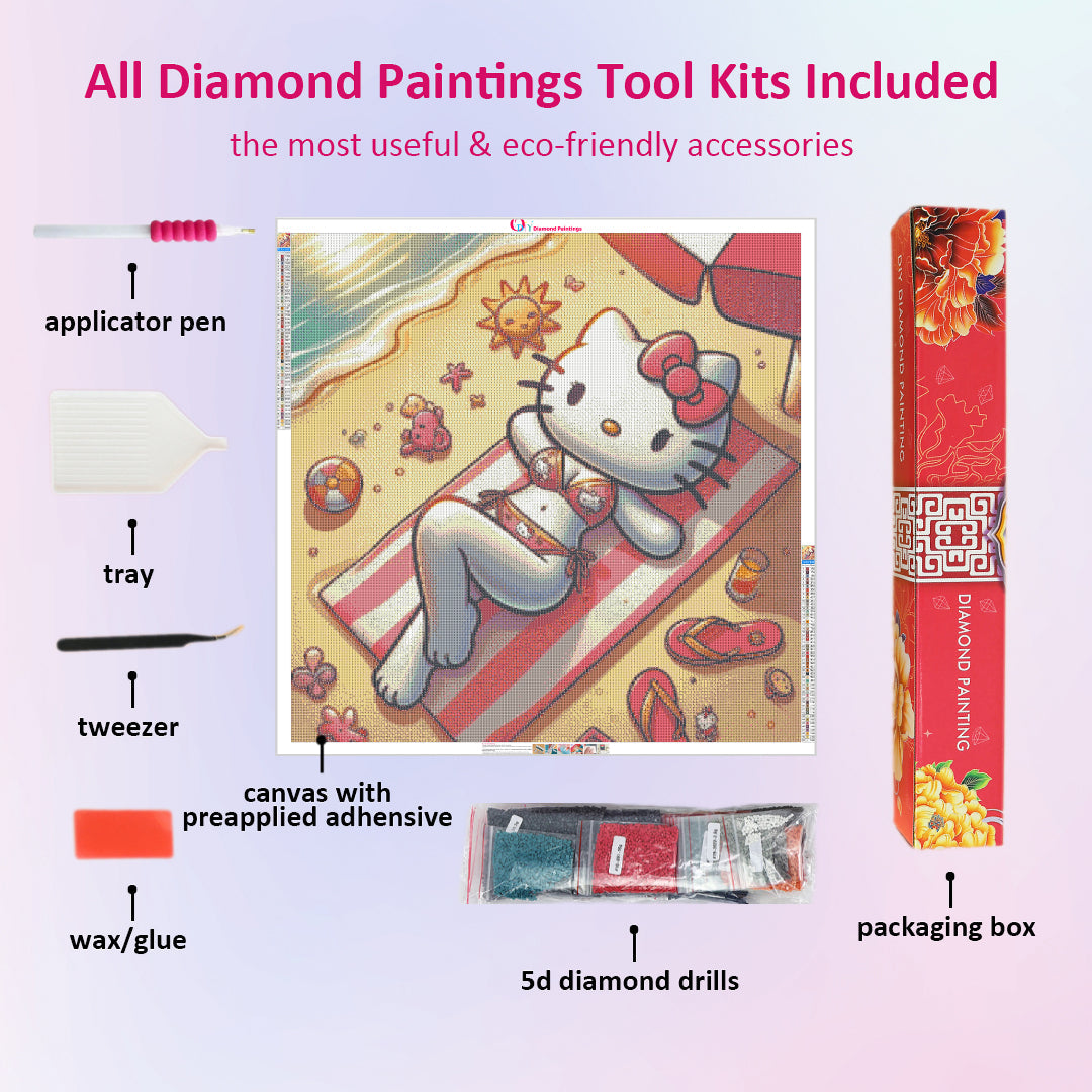 hello-kitty-sunbathing-diamond-painting-art-kit