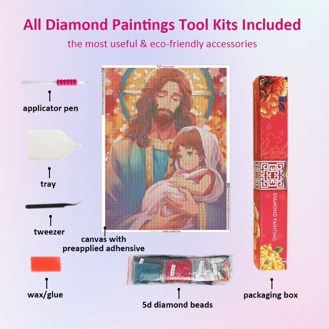 jesus-take-care-of-baby-diamond-painting-art-kit