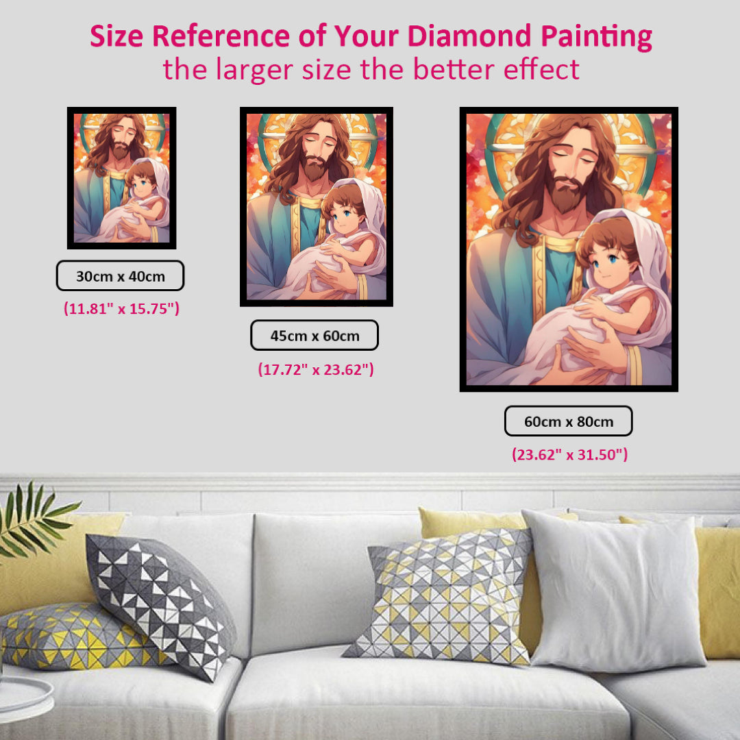 jesus-take-care-of-baby-diamond-painting-art-kit