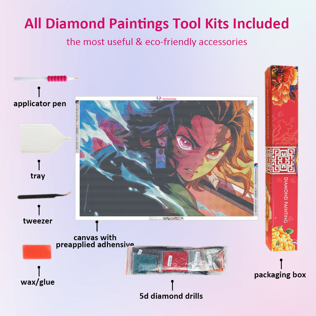 kamado-tanjiro-diamond-painting-art-kit