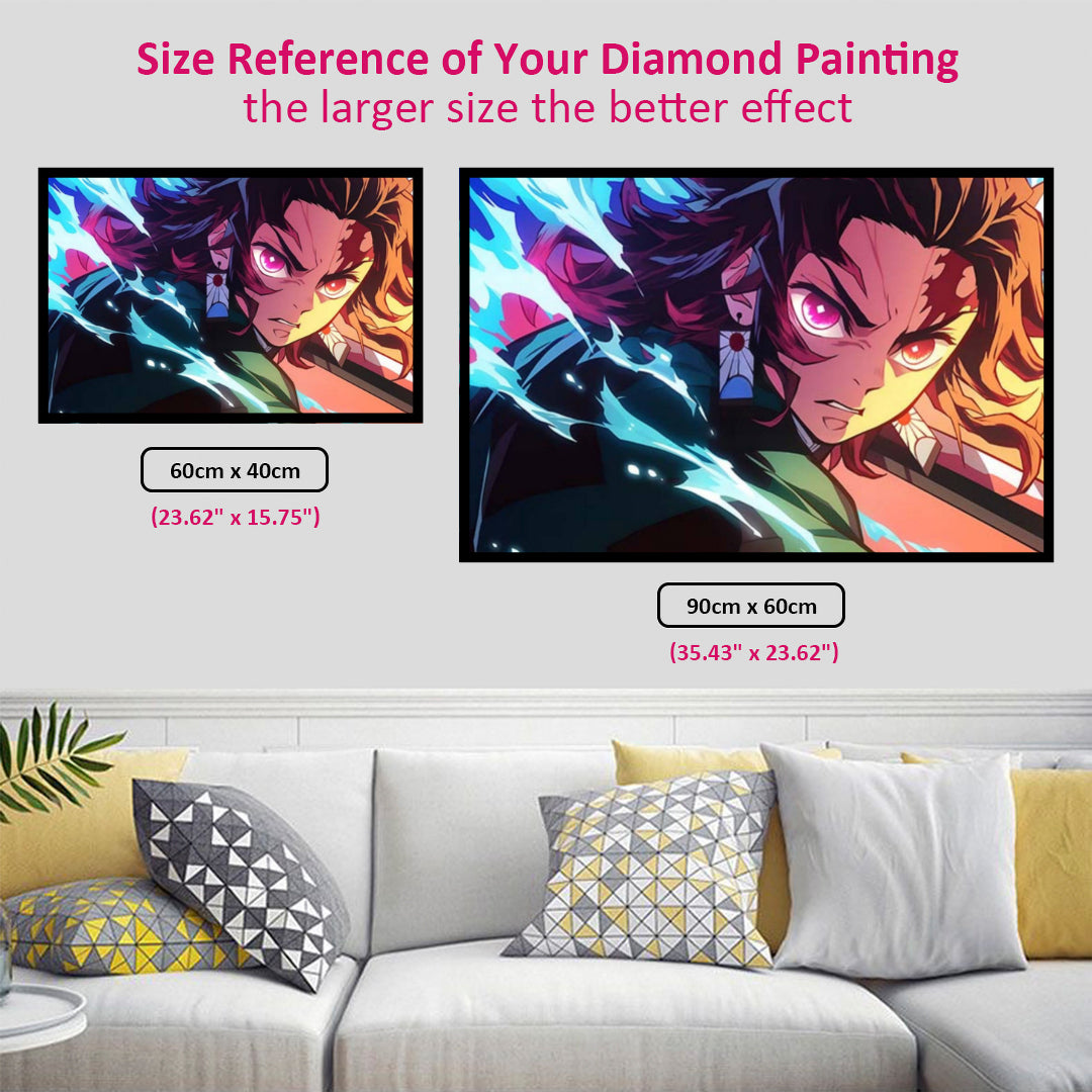 kamado-tanjiro-diamond-painting-art-kit