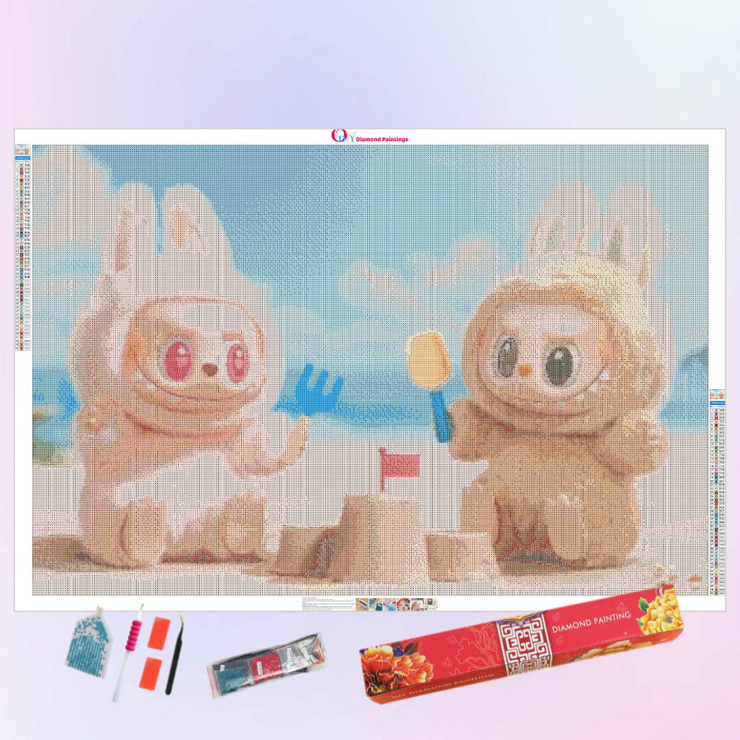 labubu-on-sandbeach-diamond-painting-art-kit