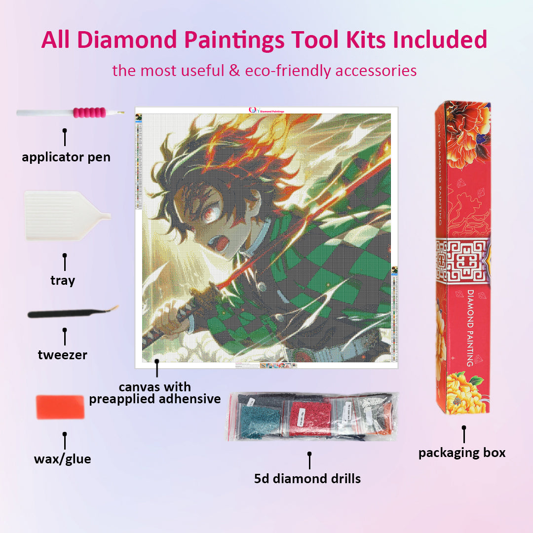 light-tanjiro-diamond-painting-art-kit