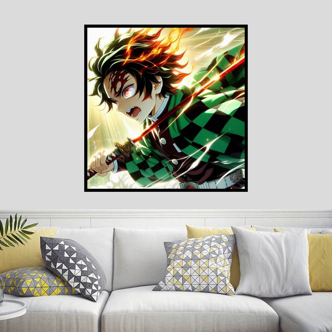 light-tanjiro-diamond-painting-art-kit