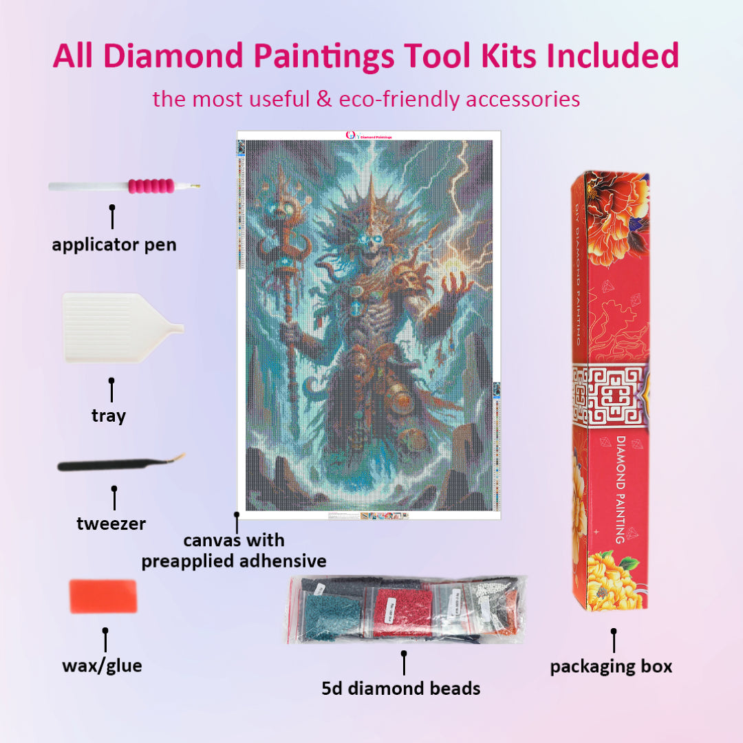 lightning-lord-shaman-skull-diamond-painting-art-kit