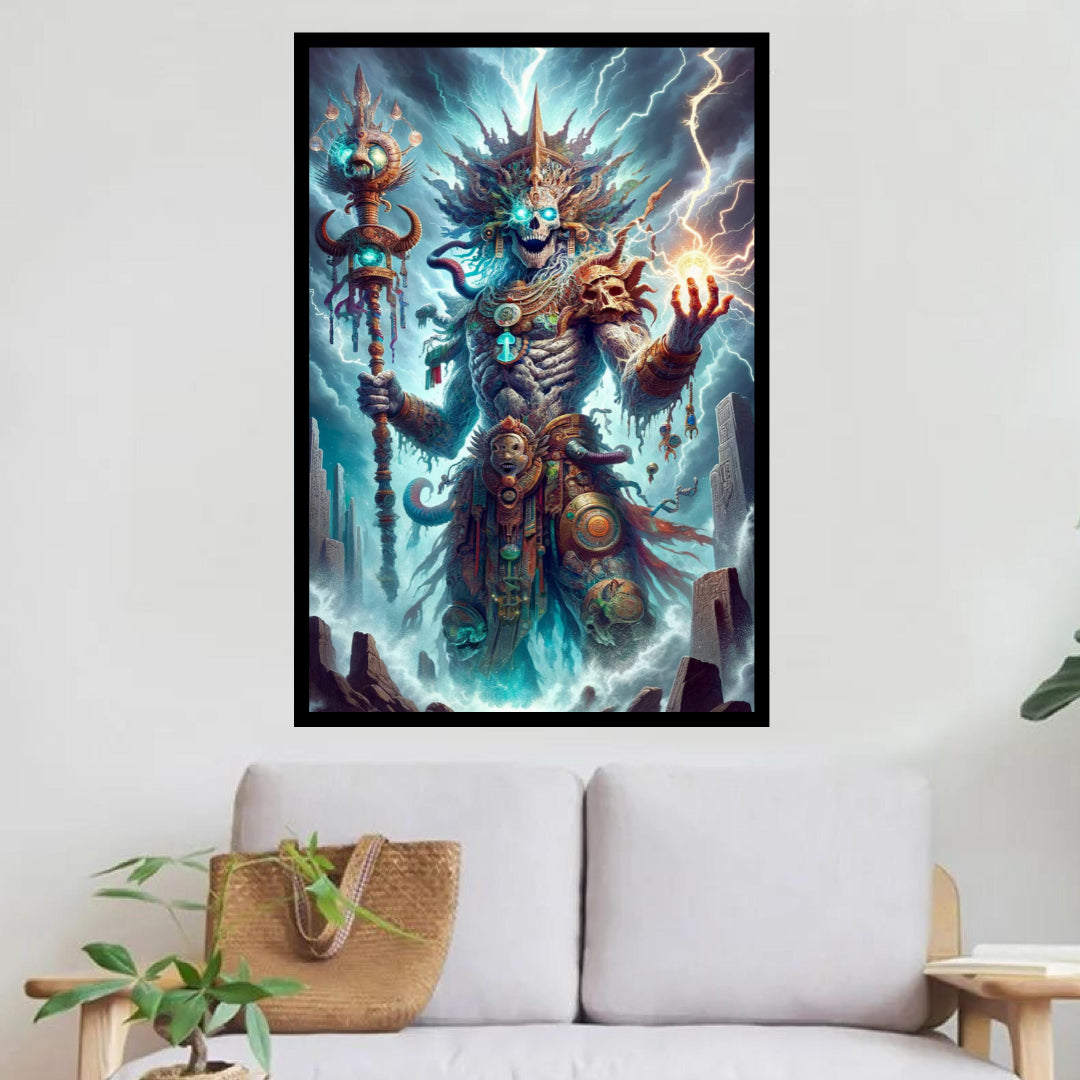 lightning-lord-shaman-skull-diamond-painting-art-kit