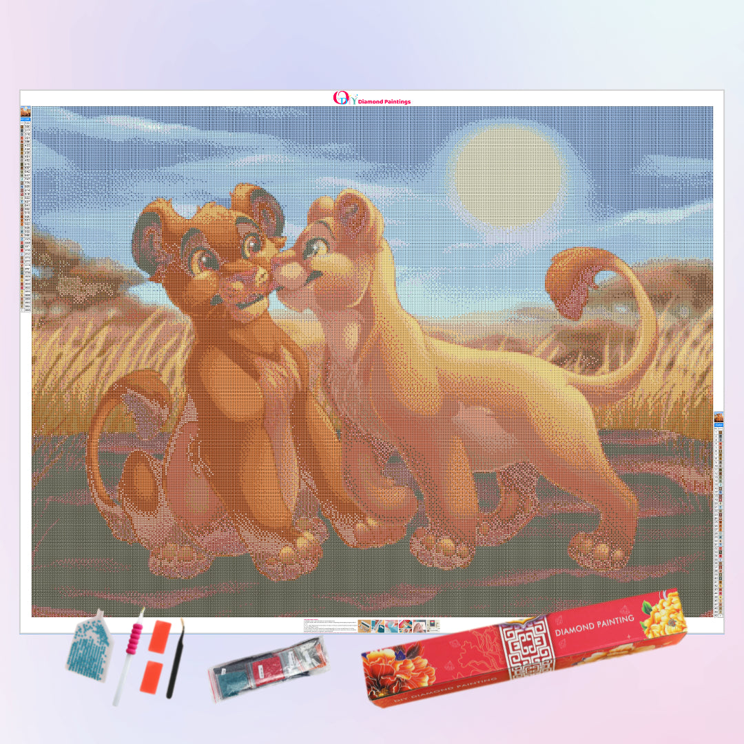 lion-king-kiss-for-simba-diamond-painting-art-kit