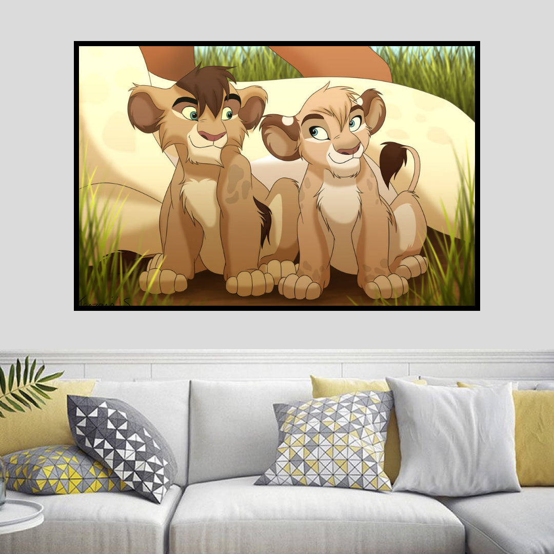 lion-king-tufani-and-malaika-diamond-painting-art-kit