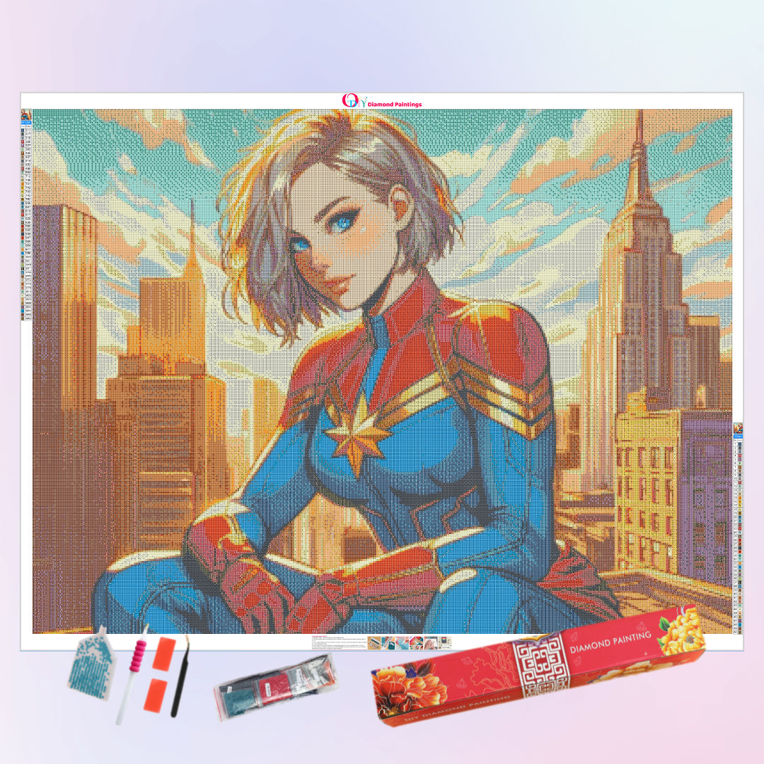 little-shy-captain-marvel-diamond-painting-art-kit