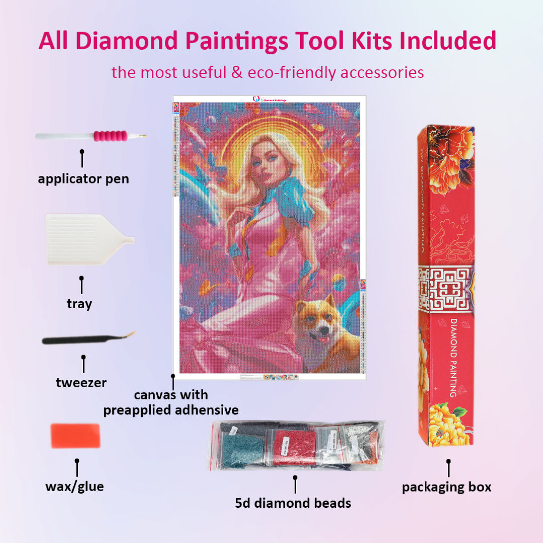 margot-barbie-and-her-pet-diamond-painting-art-kit