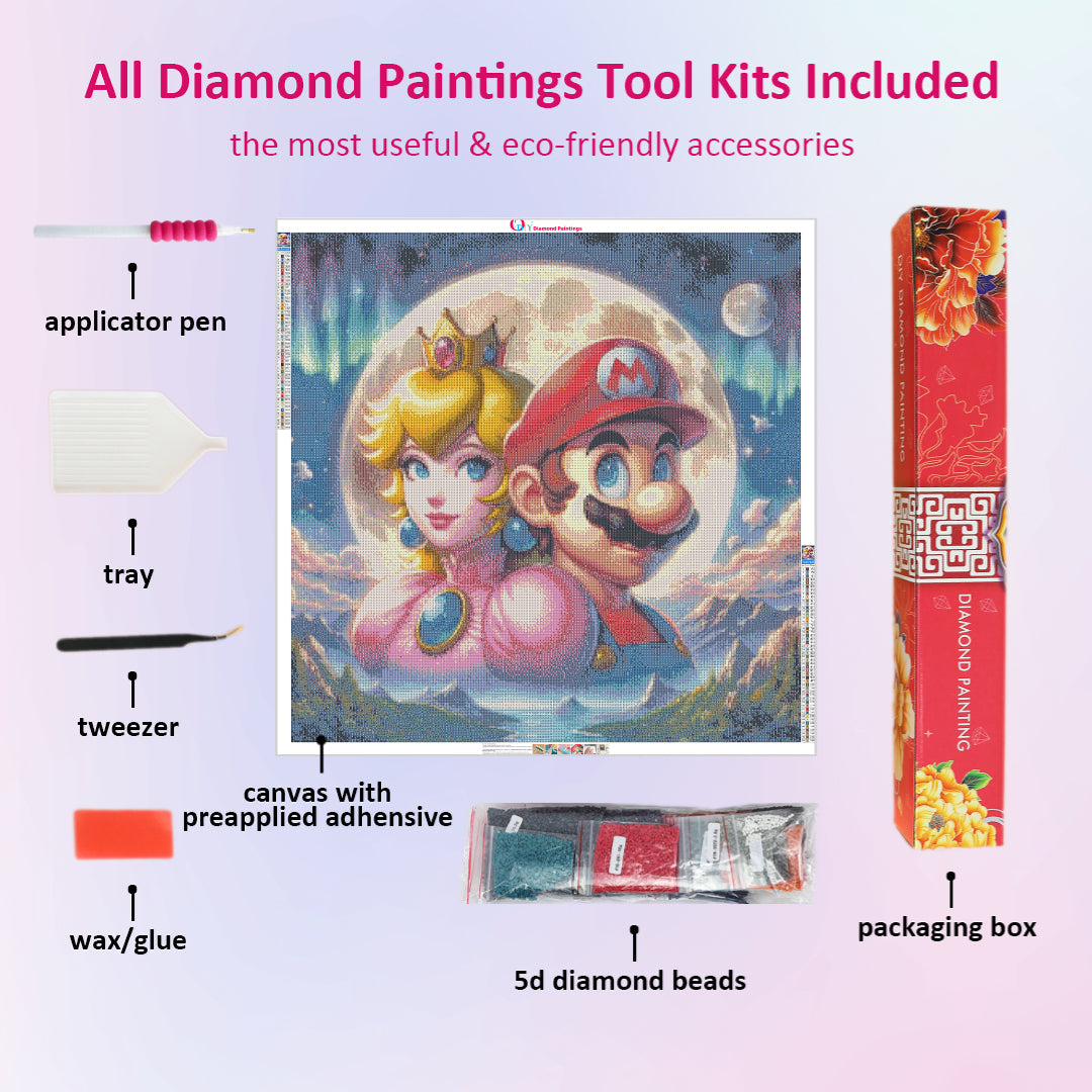mario-and-princess-peach-diamond-painting-art-kit