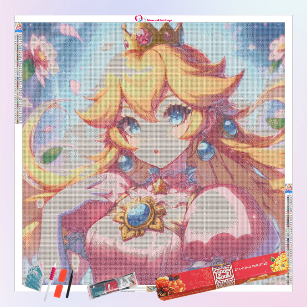 marios-princess-peach-diamond-painting-art-kit