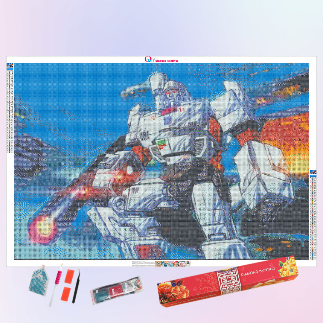 megatron-transformers-diamond-painting-art-kit