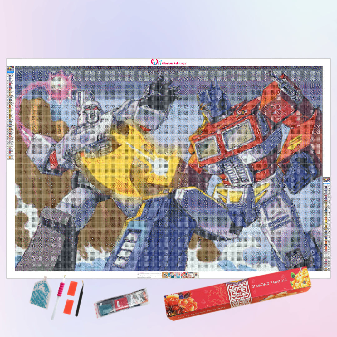 megatron-vs-optimus-diamond-painting-art-kit