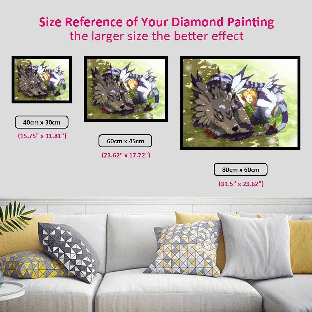 napping-weregarurumon-and-matt-diamond-painting-art-kit