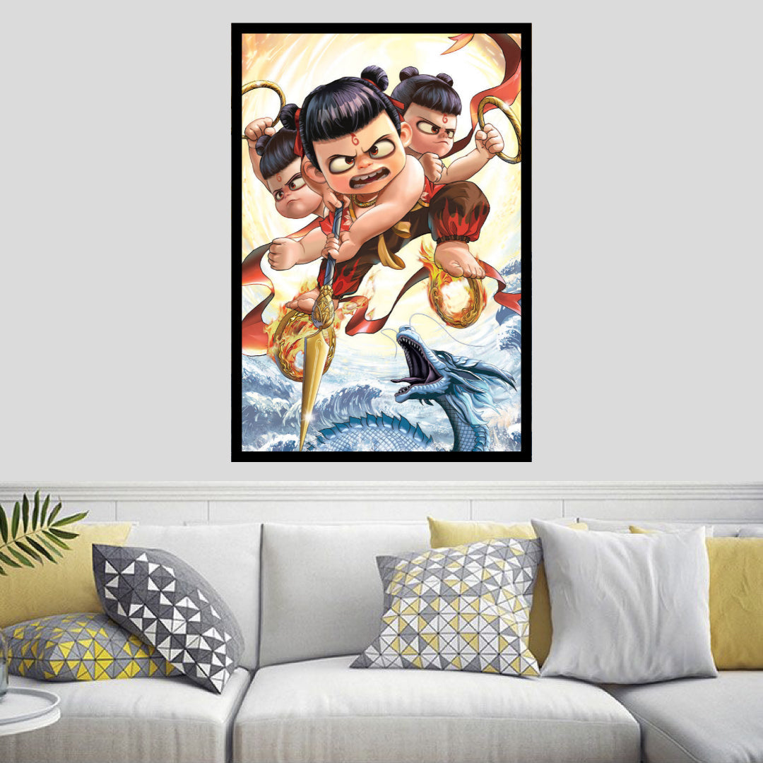 ne-zha-against-dragon-diamond-painting-art-kit