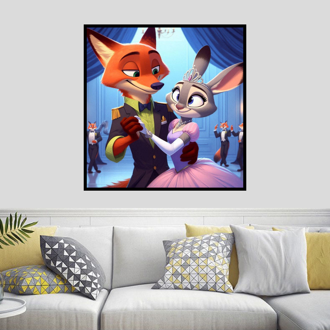 nick-and-judy-at-the-royal-ball-diamond-painting-art-kit