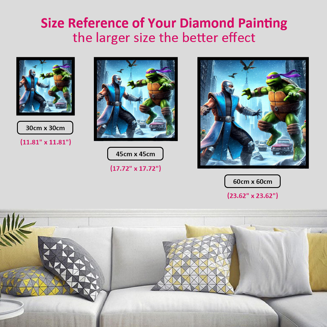 ninja-turtles-fight-with-shredder-diamond-painting-art-kit