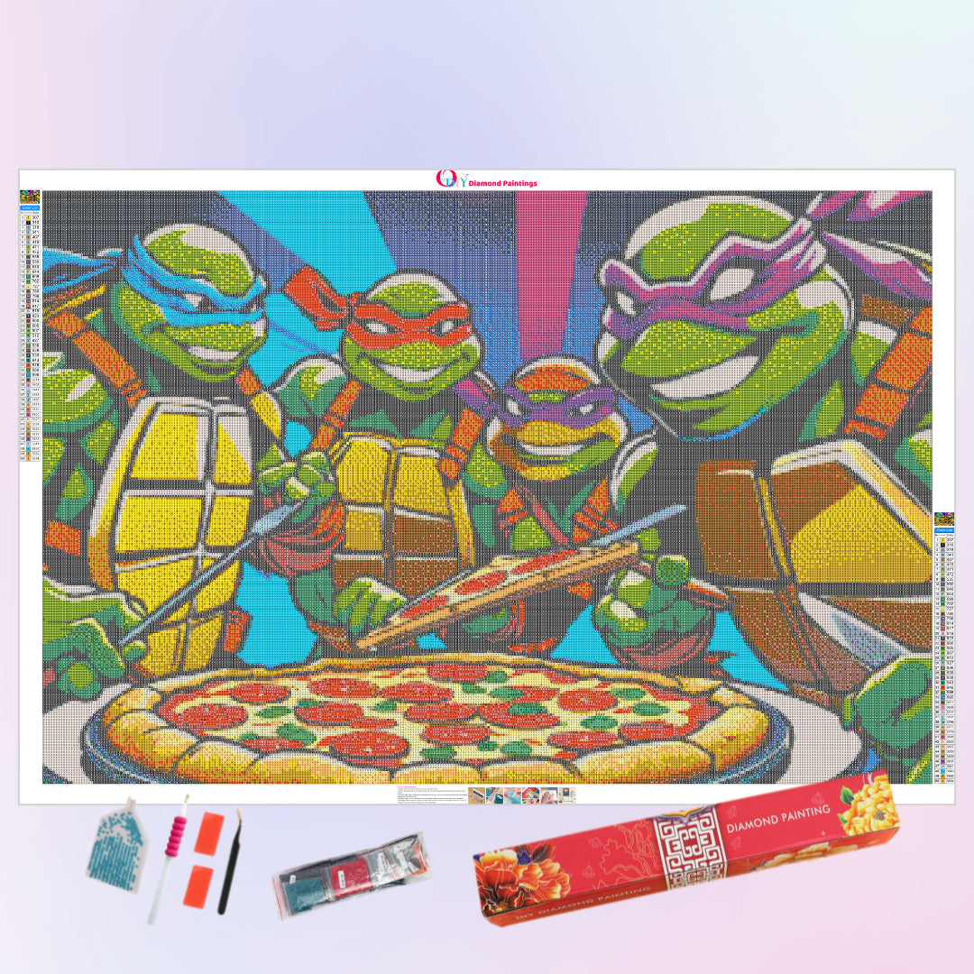 ninja-turtles-pizza-brothers-diamond-painting-art-kit