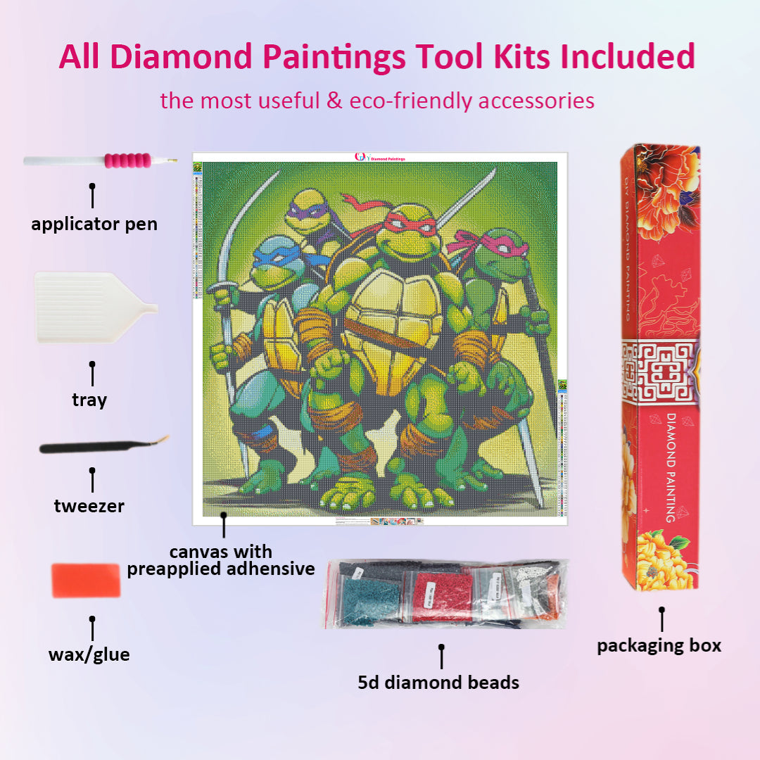 ninja-turtles-team-diamond-painting-art-kit