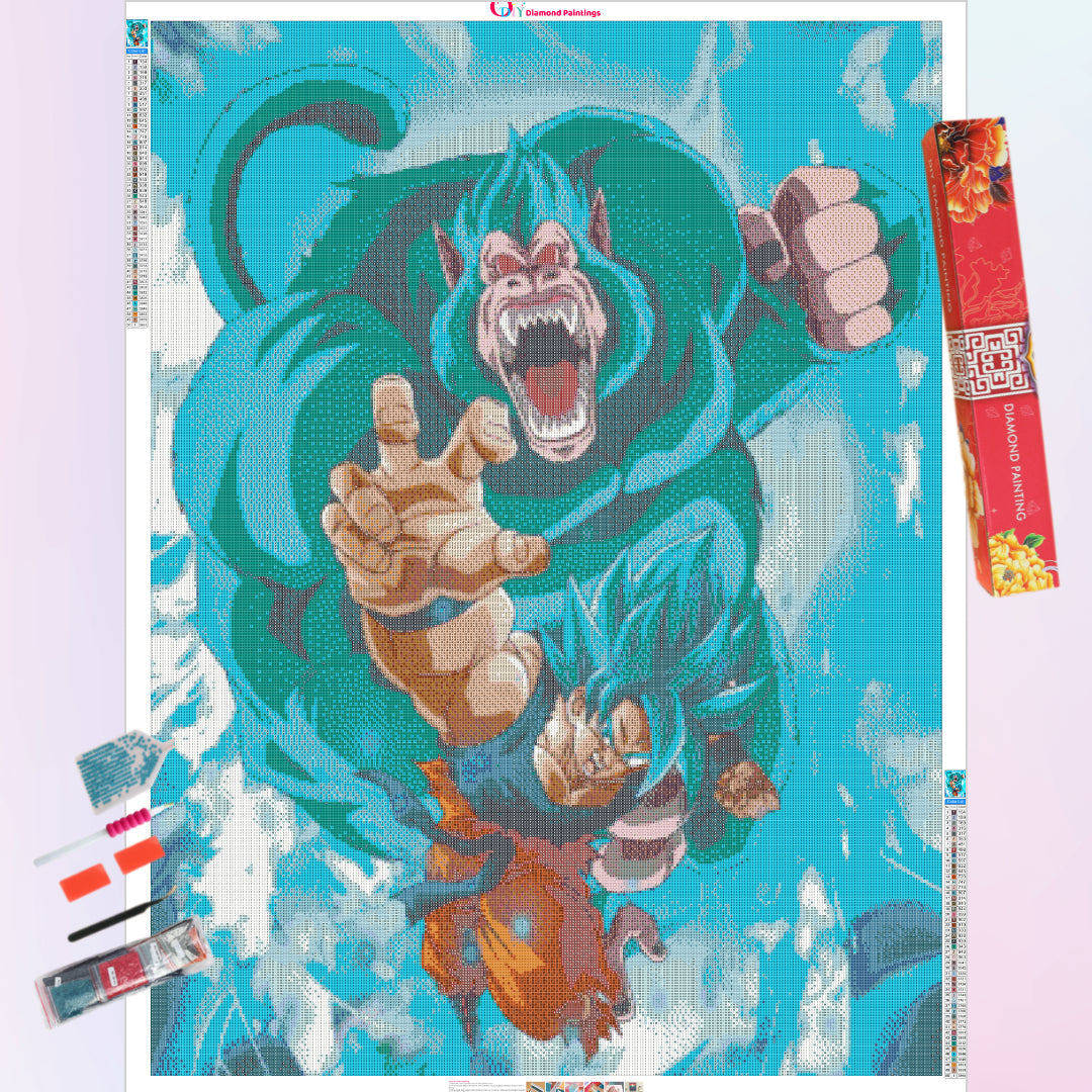 ozaru-fist-blue-goku-diamond-painting-art-kit