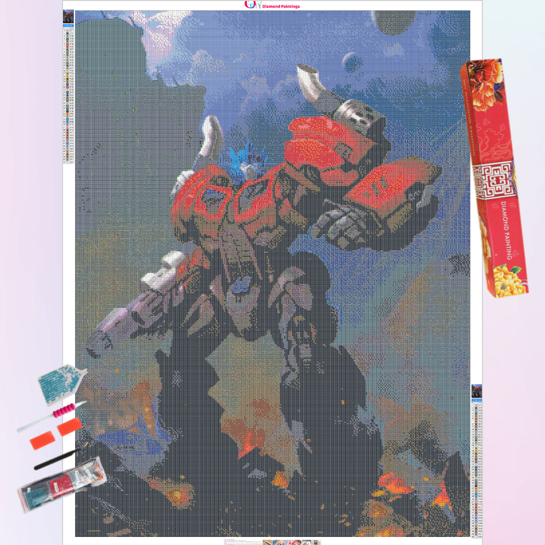 optimus-prime-transformers-diamond-painting-art-kit