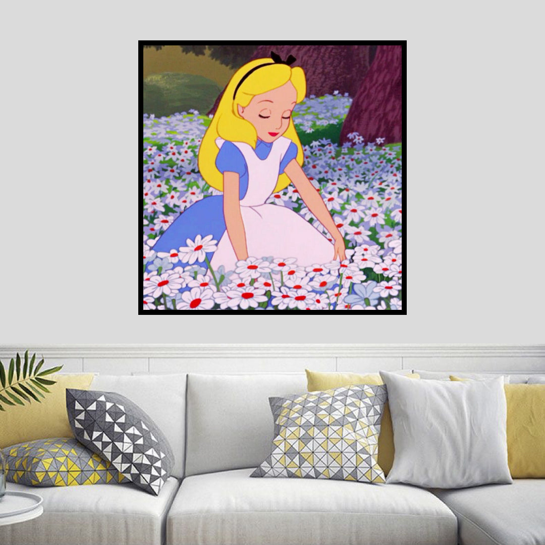 pick-flowers-alice-in-wonderland-diamond-painting-art-kit