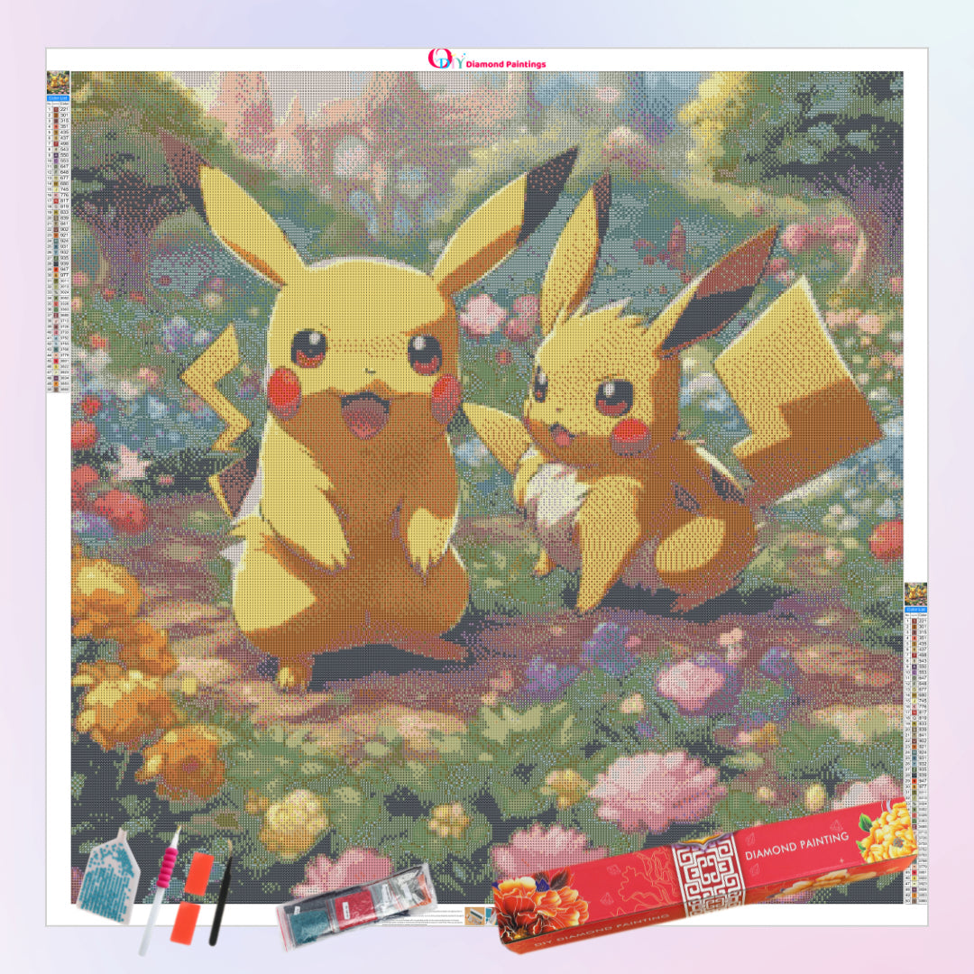 pikachu-and-eevee-diamond-painting-art-kit