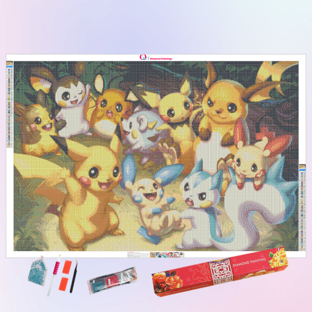 pikachu-family-diamond-painting-art-kit
