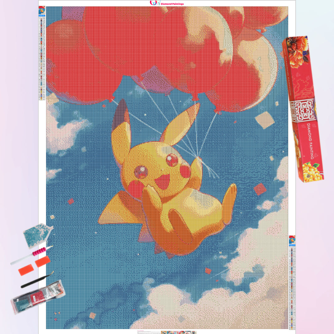 pikachu-fly-with-balloon-diamond-painting-art-kit