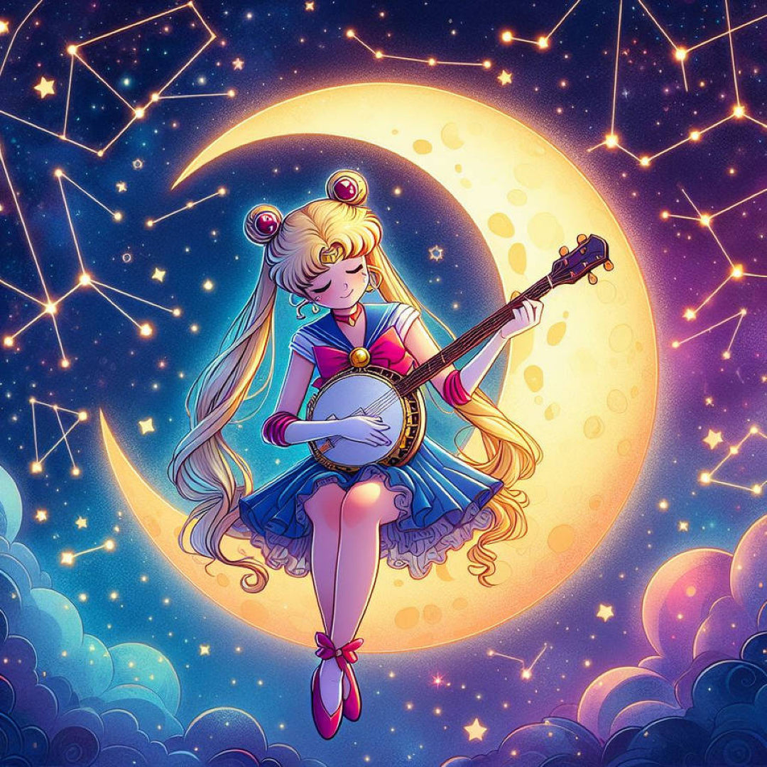 playing-banjo-sailor-moon-diamond-painting-art-kit