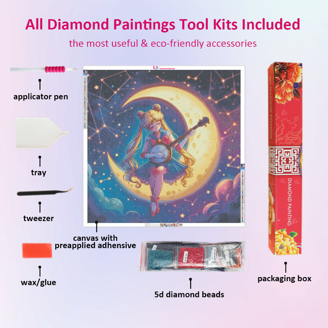 playing-banjo-sailor-moon-diamond-painting-art-kit