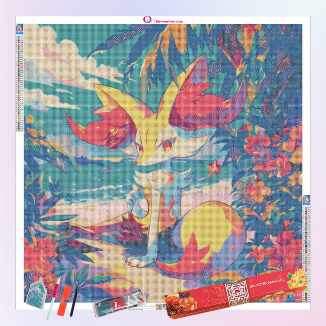 pokemon-braixen-diamond-painting-art-kit