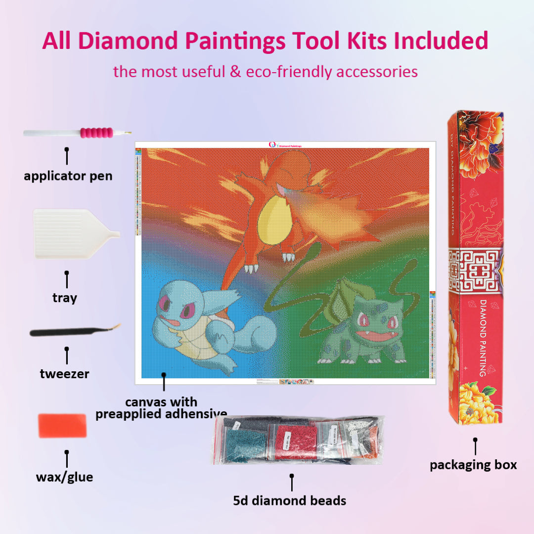 pokemon-charmander-squirtle-bulbasaur-diamond-painting-art-kit