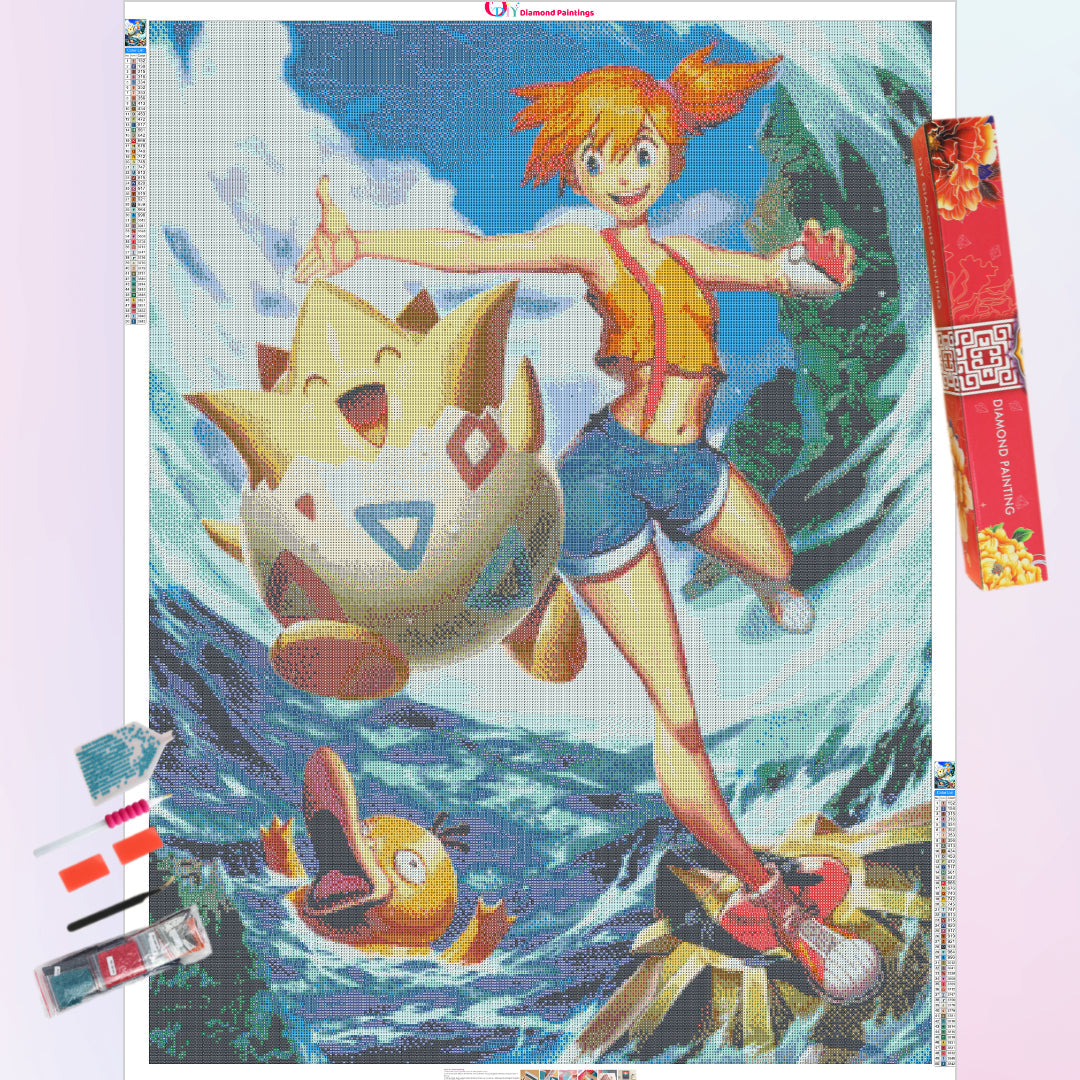 pokemon-misty-and-togepi-diamond-painting-art-kit