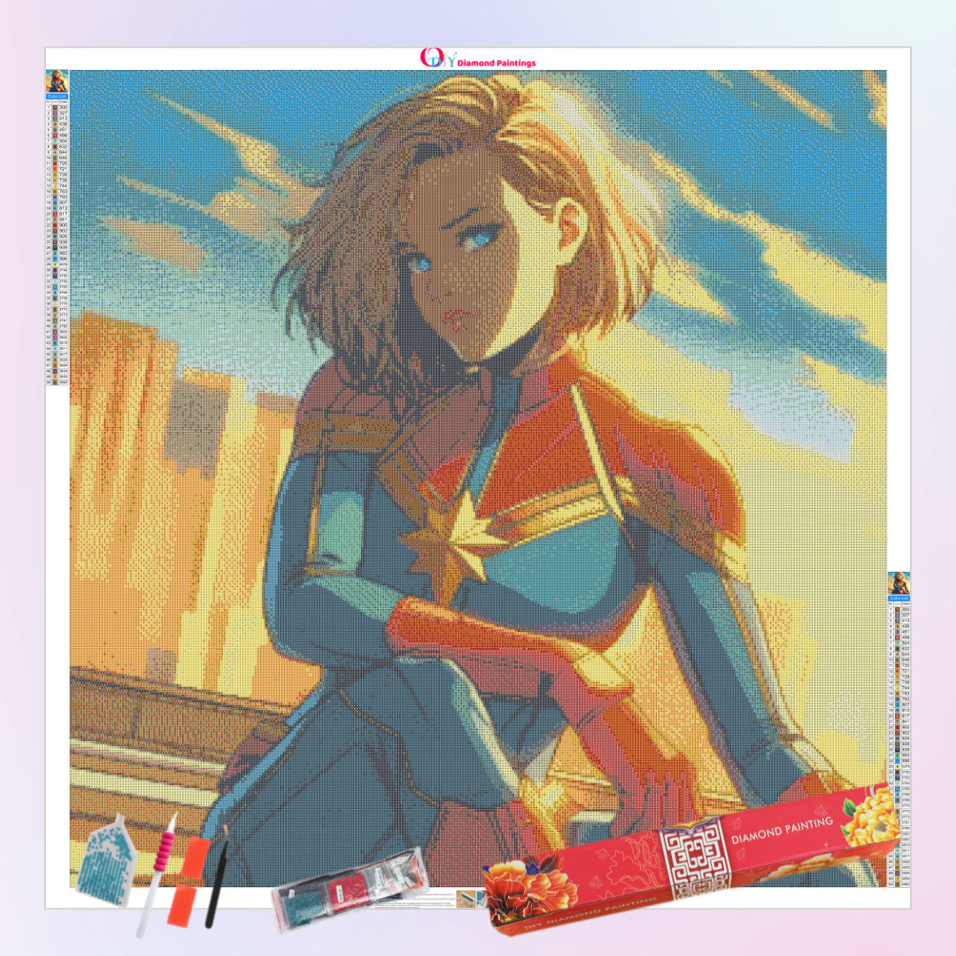 pretty-captain-marvel-diamond-painting-art-kit