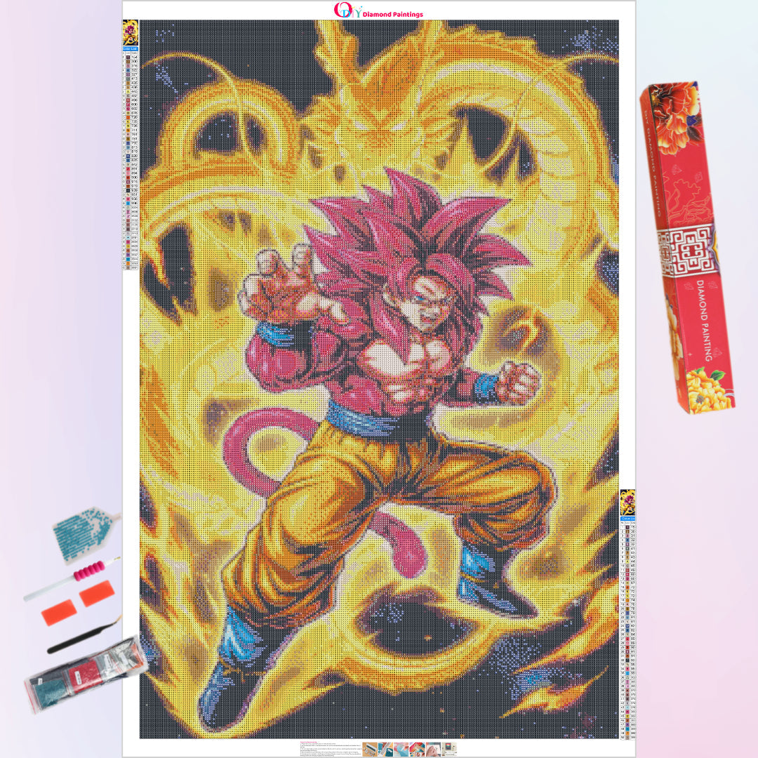 red-goku-ssj4-diamond-painting-art-kit