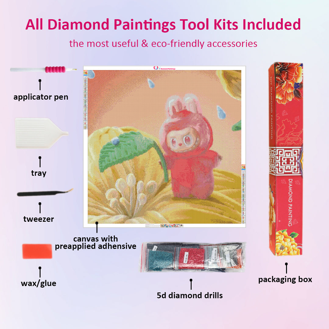 red-labubu-diamond-painting-art-kit