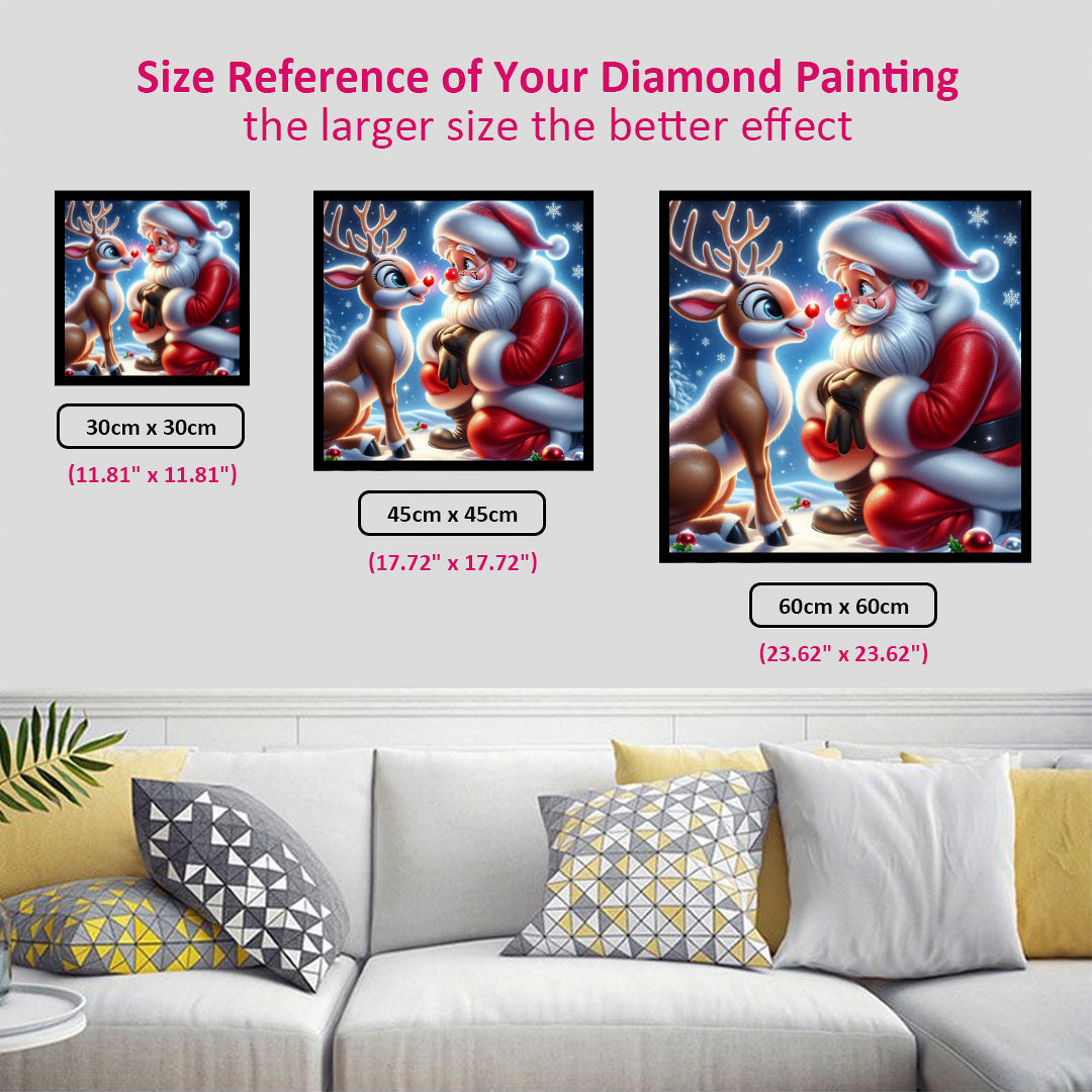red-nose-reindeer-and-santa-claus-diamond-painting-art-kit