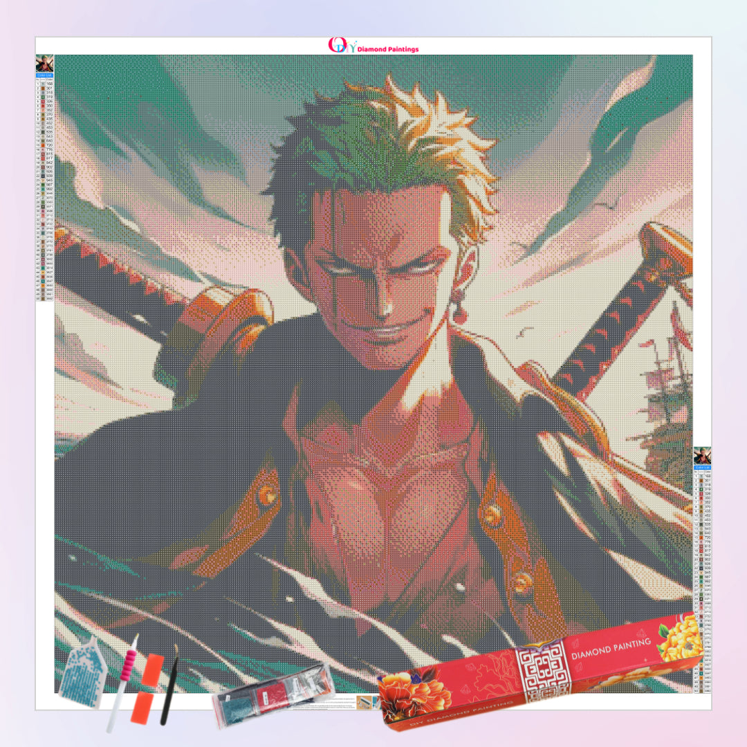 roronoa-zoro-one-piece-diamond-painting-art-kit