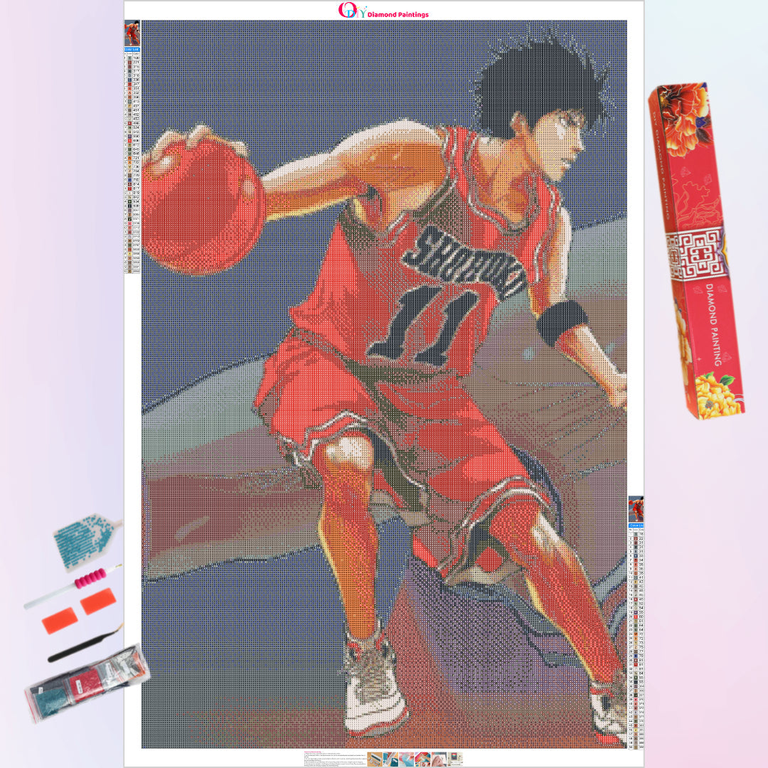 rukawa-kaede-slam-dunk-diamond-painting-art-kit