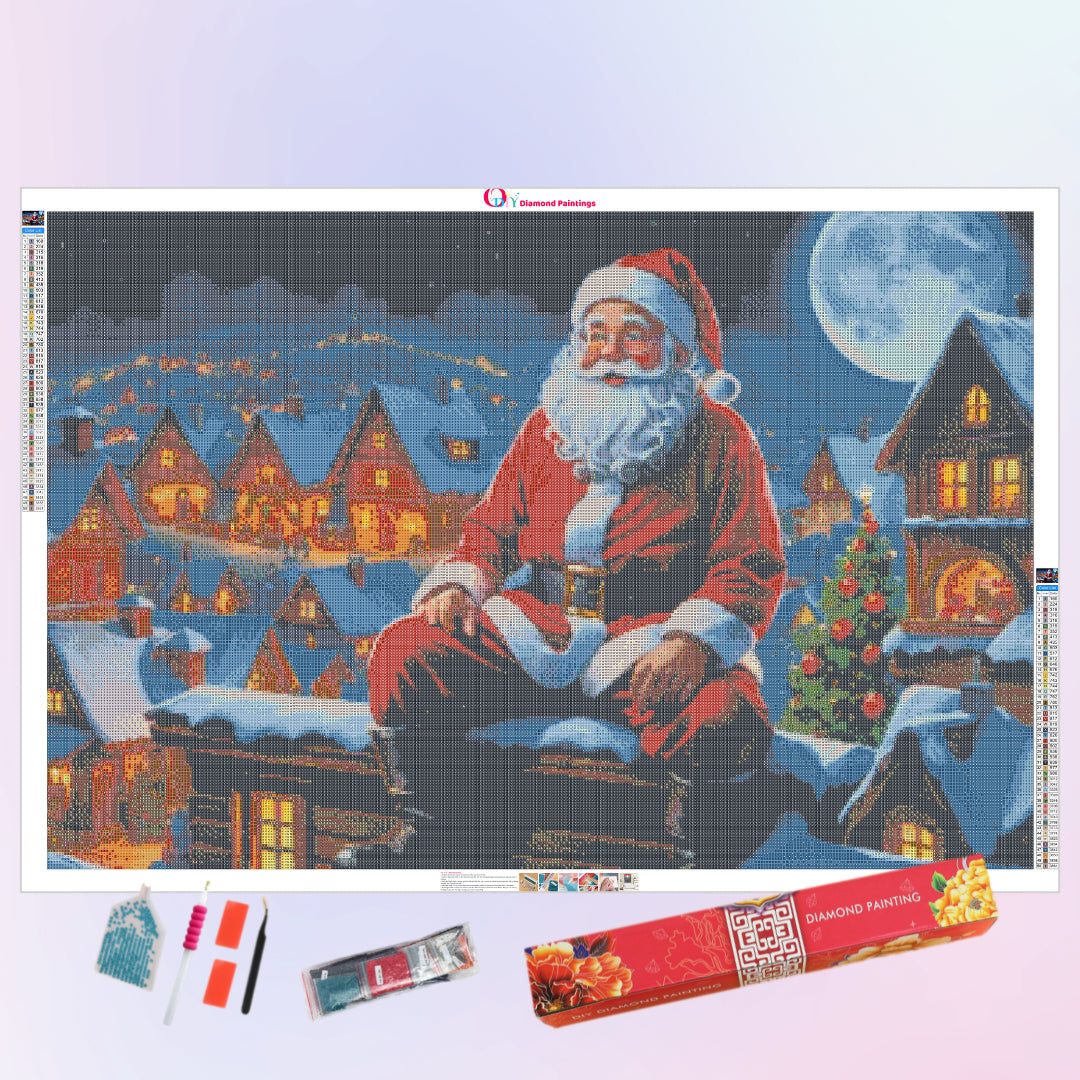 santa-claus-on-the-rooftop-diamond-painting-art-kit